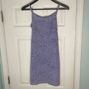 Vintage No Boundaries Purple Floral Tie Waist Dress